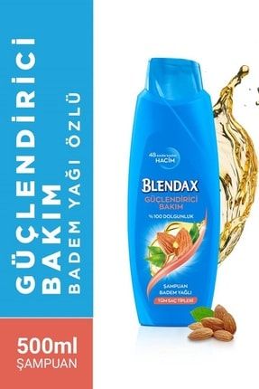 Güçlendirici Bakım Badem Yağı Özlü Şampuan 500 ml X 4 Adet SET.HNKL.2215