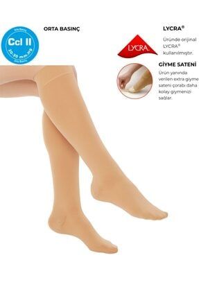 Dizaltı Burnu Kapalı Varis Çorabı (orta Basınç) REF905ACL