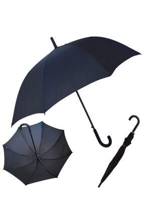 Protokol Şemsiyesi Lux Clasıc Siyah Erkek Baston Şemsiye MAR-10140