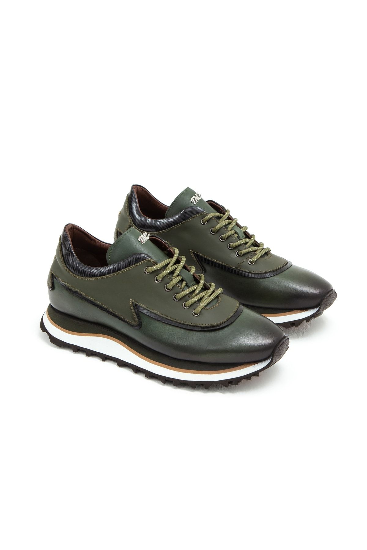 Tamer Tanca Haki - Erkek Derı Sneakers &amp; Spor Ayakkabı 383 5268 Erk Ayk Sk22/23 ZN9361
