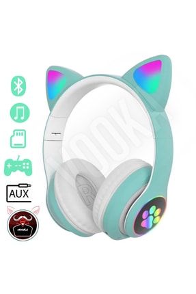 Toygo Kedi Kulağı Detaylı Bluetooth Kablosuz Uyumlu Kulaklık Çocuk Oyuncu A++ Kalite MS-28