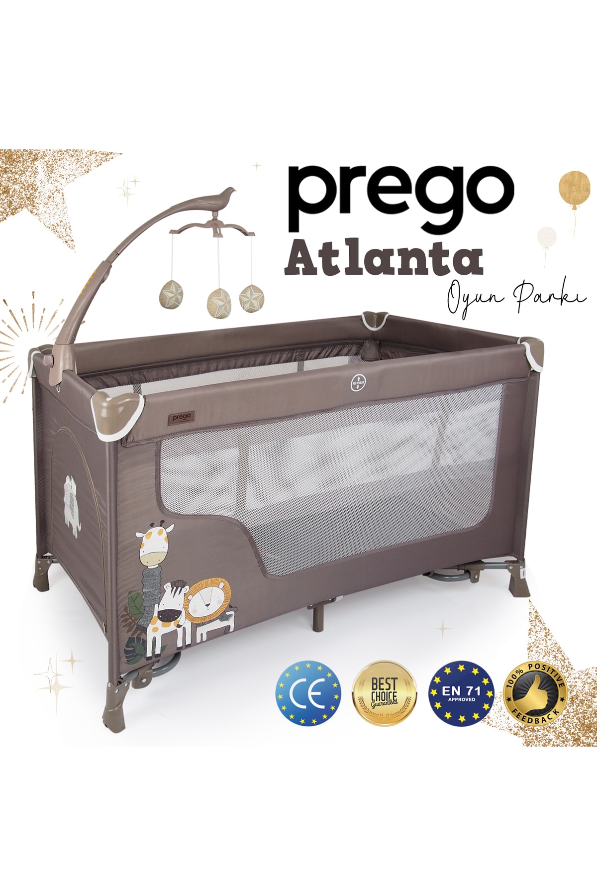 Prego Atlanta Dönenceli Oyun Parkı 70*120 Cm