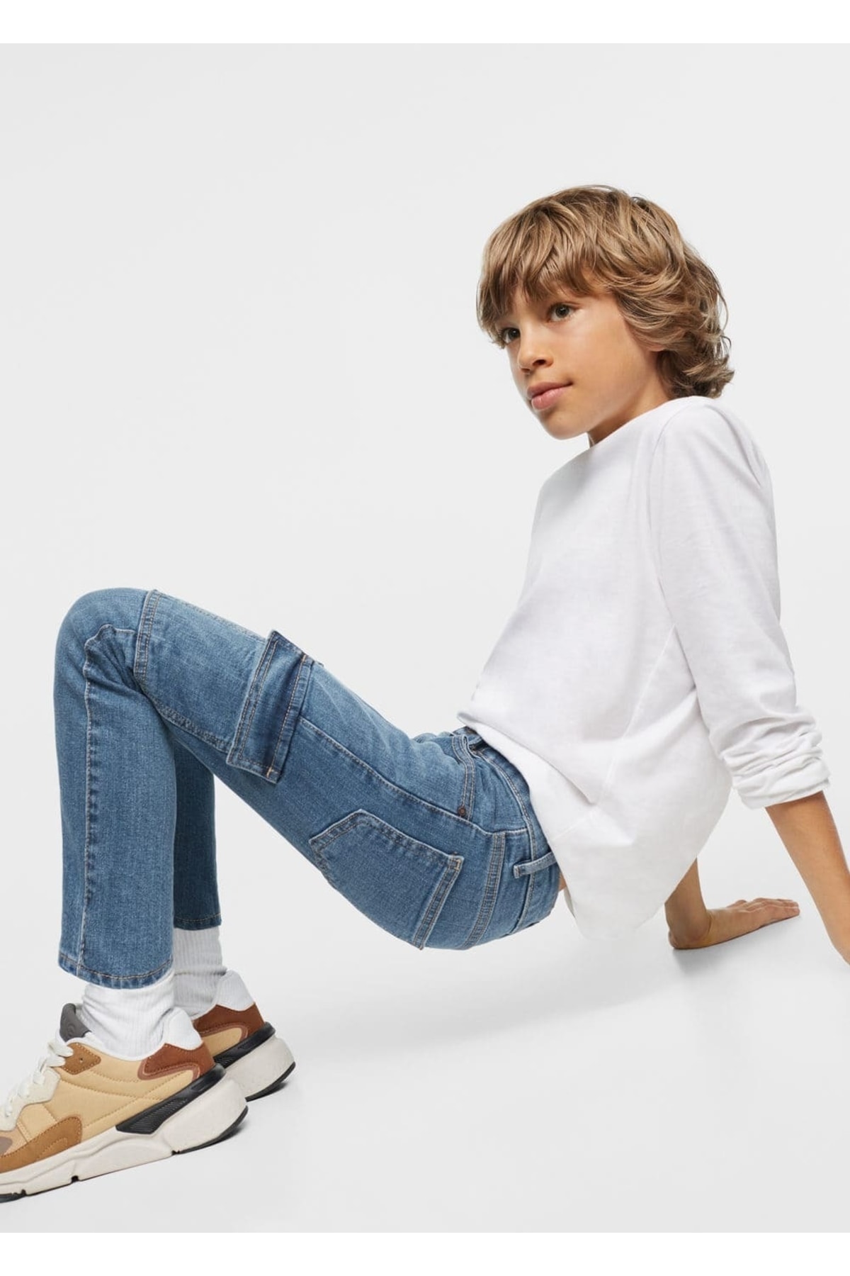 شلوار جین جیبدار مدل Cargo  شلوار جین جیبدار مدل Cargo