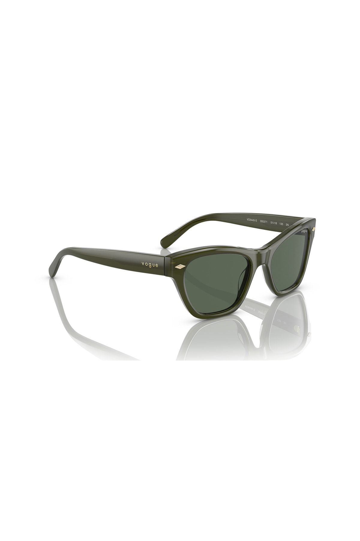 عینک آفتابی سبز زنانه Hailey Bieber Vo5445s 300371 Opal Green Vogue