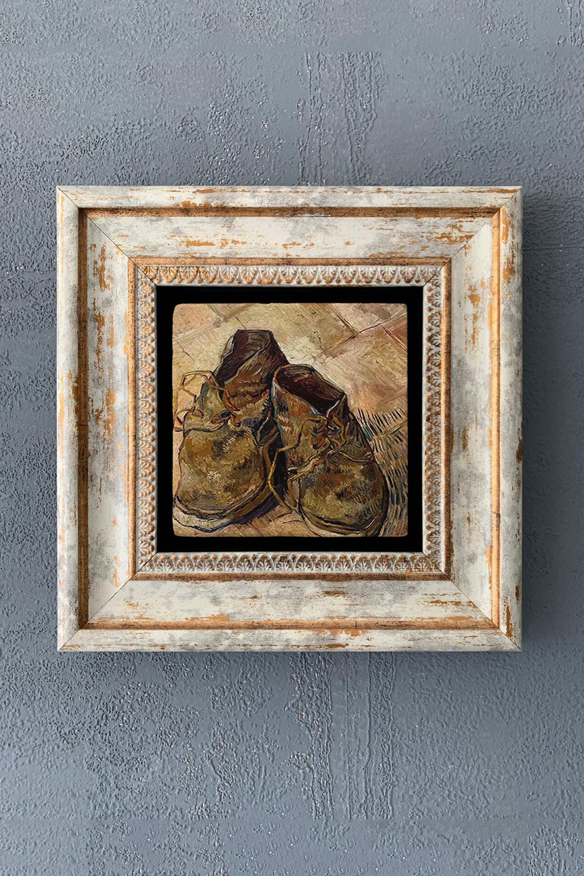 Framed Stone Table 20x20 Cm Wall Decor Van Gogh Works