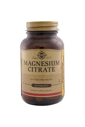 Magnesium Citrate 60 Tablet 033984017108