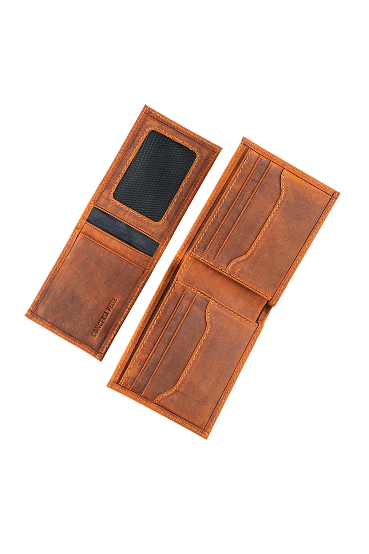 کیف پول مردانه نارنجی Conceria Pelle | 1020205 اورجینال - تصویر 5