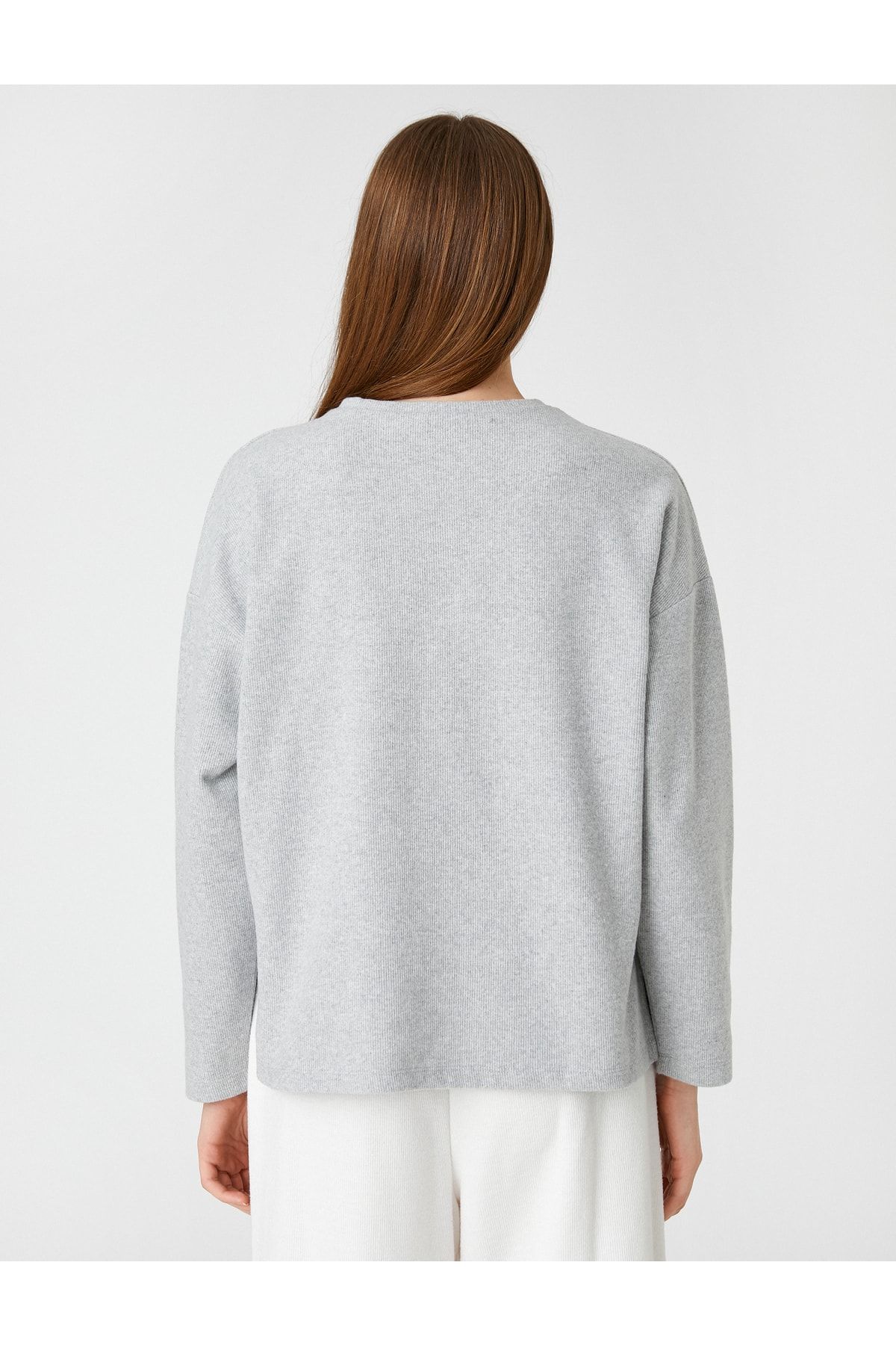 Koton Pullover Grau Regular Fit
