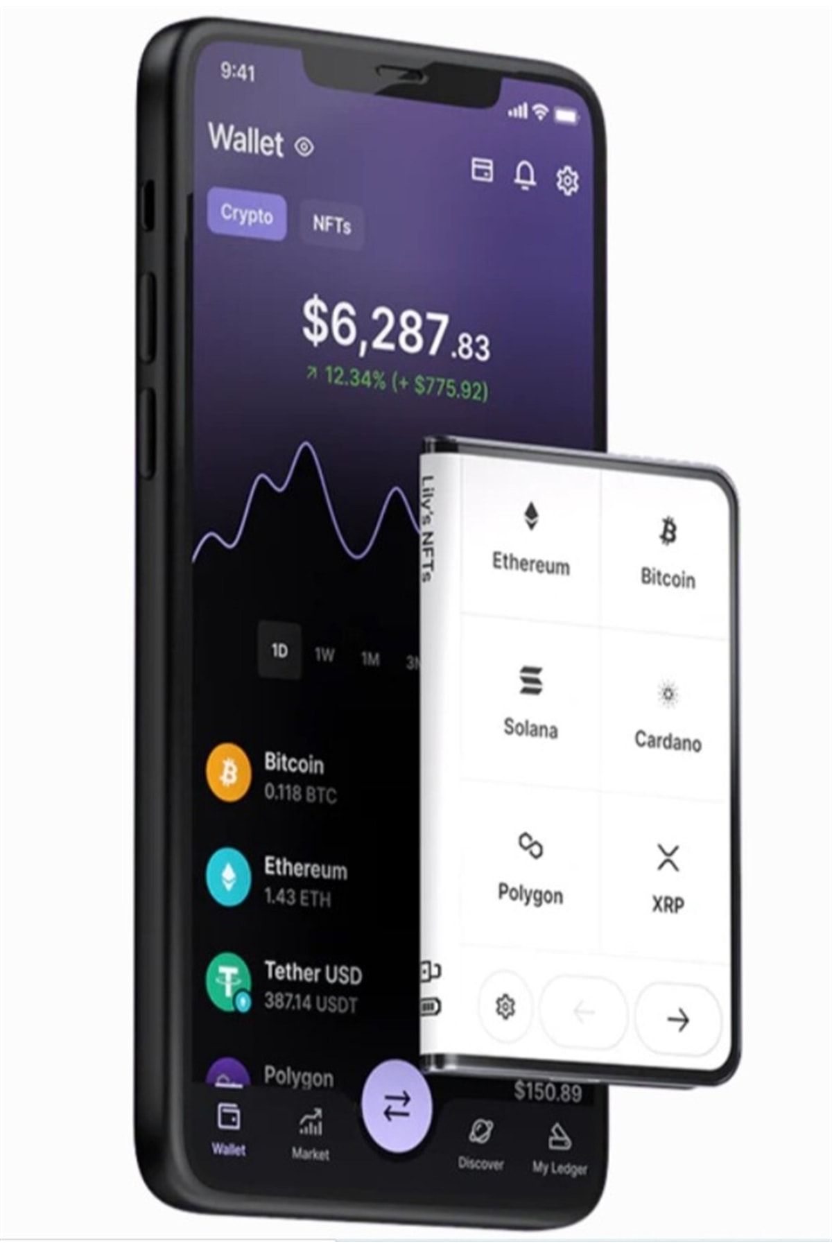 Ledger Stax Dokunmatik Eınk Ekranlı Offline Donanım Cüzdanı - Binbirçeşit Uyumlu