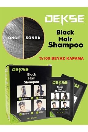 Beyaz Kapatıcı Siyah Şampuan - Black Hair Shampoo TBAVTNSVR