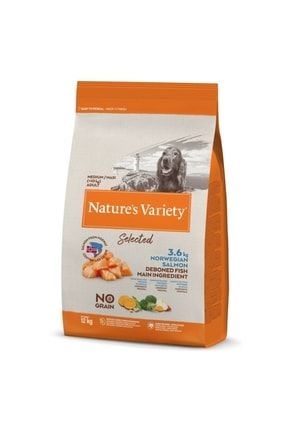 Nature's Variety Dog Selected Med/max Adult Norw.salmon 12kg TXE6DBF9AB24266