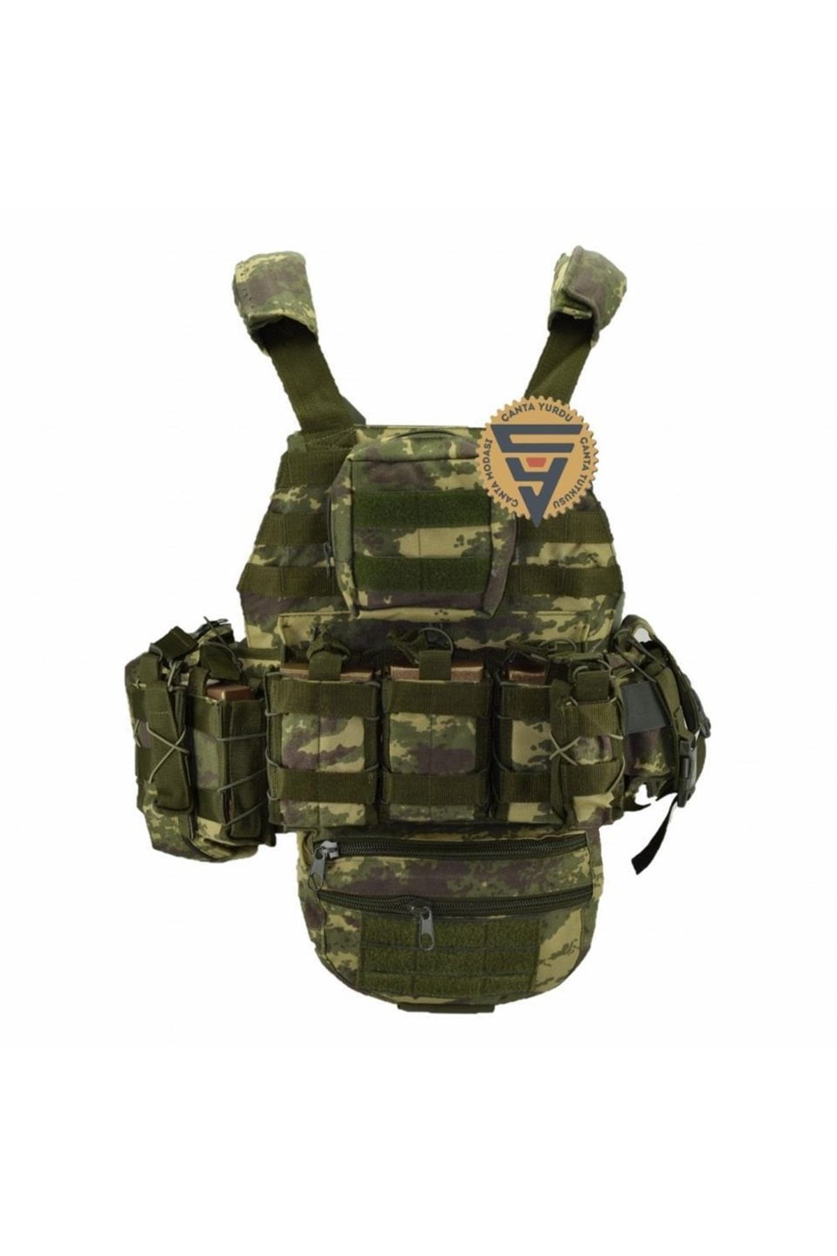 Multifonksiyonel Cordura Askeri Taktik Yelek Haki Kamuflaj