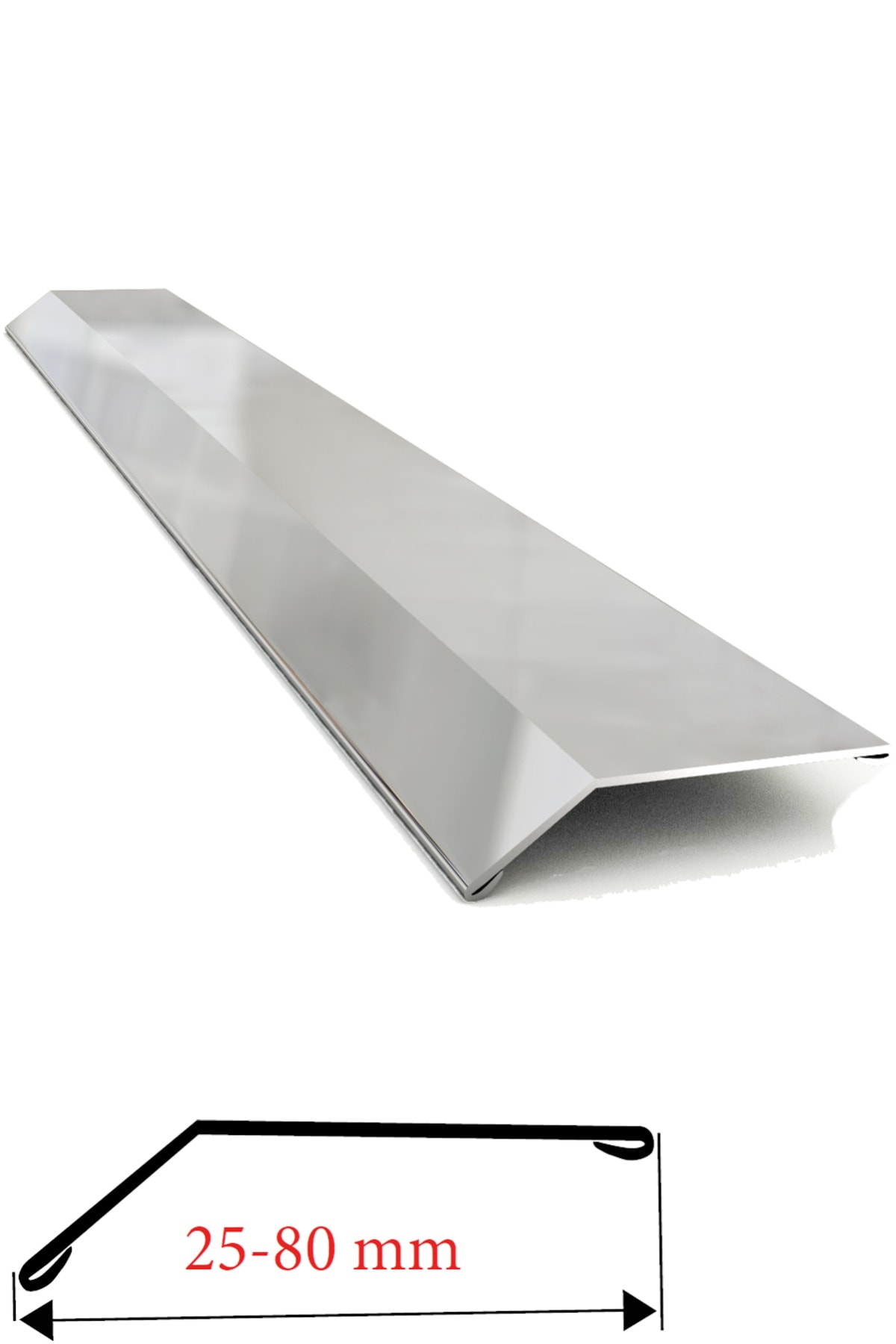 Yiğit Alüminyum Profil Paslanmaz Kapı Eşik Seviye Profili (kot Farkı) 25mm 90cm Parlak