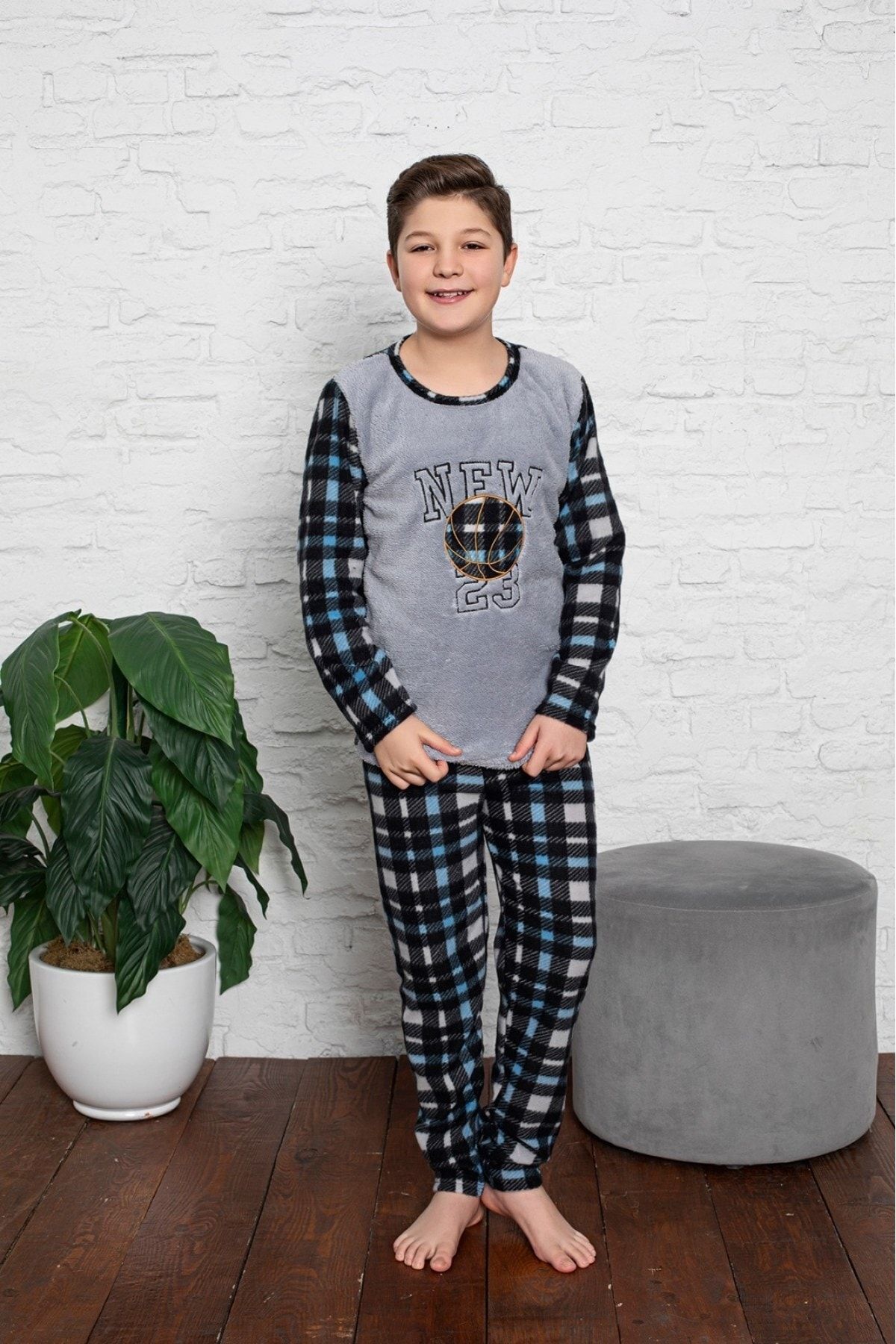 Boys fleece pajama sets clearance