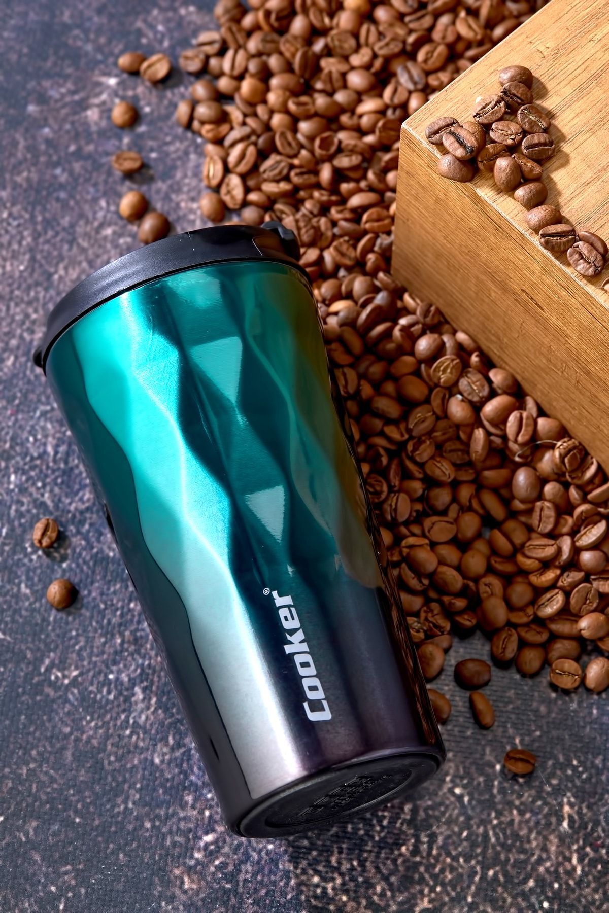 فلاسک سبز استیل جدید 0.35 میل از ضد زنگ 350 Thermos Tea Picnic Camp Café Hotel Cooker