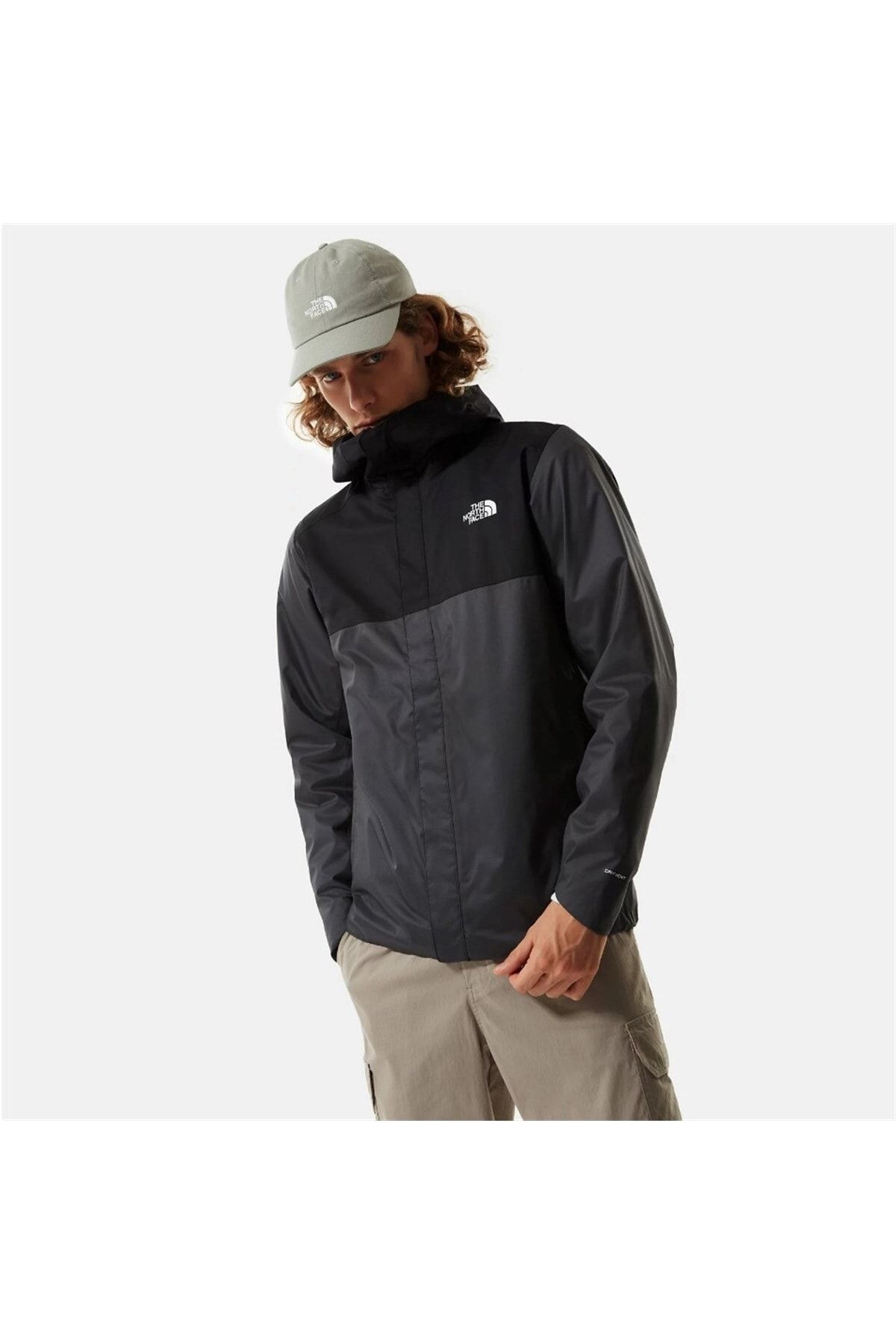 Grey north face windbreaker shop