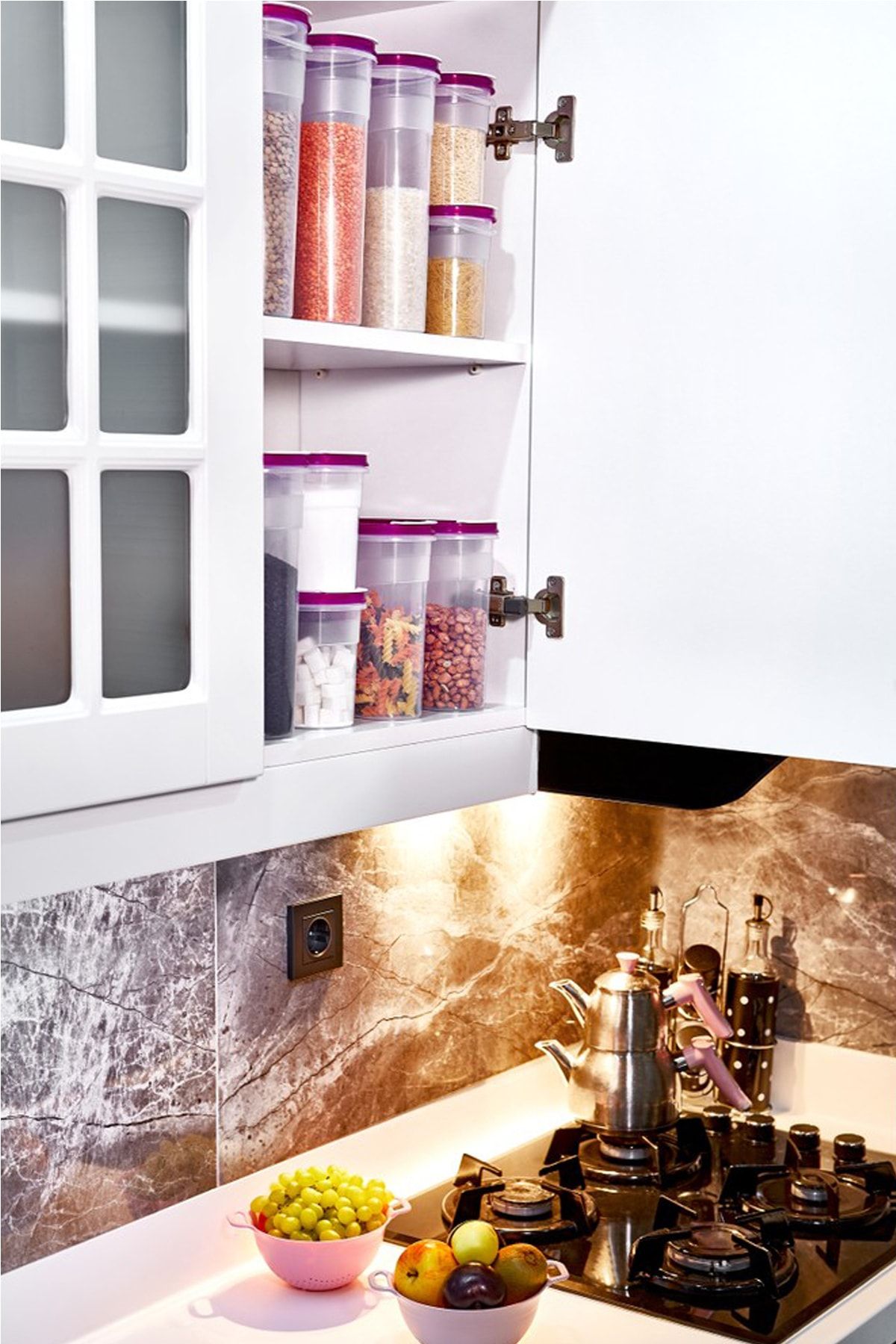 Vienev-Set of 6 Food Containers 2900 Ml Purple 3