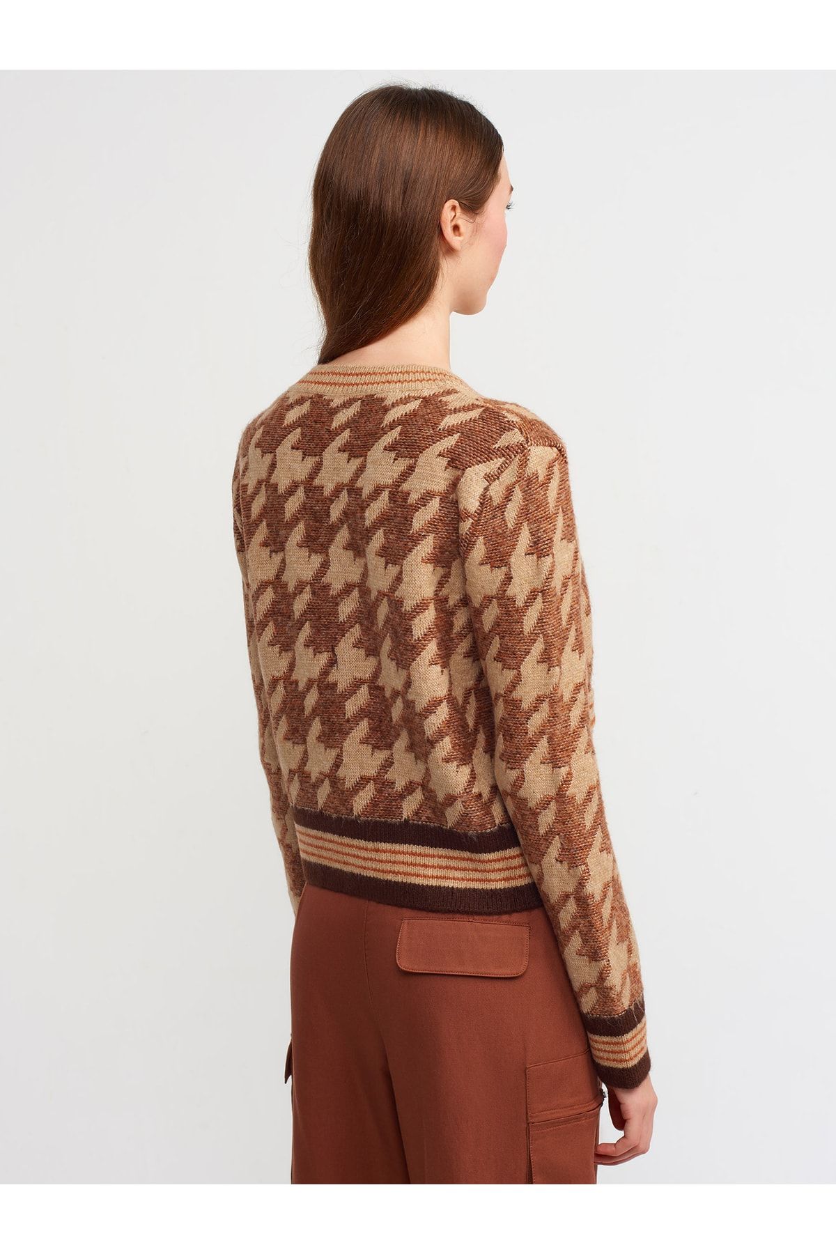 Dark best sale tan cardigan