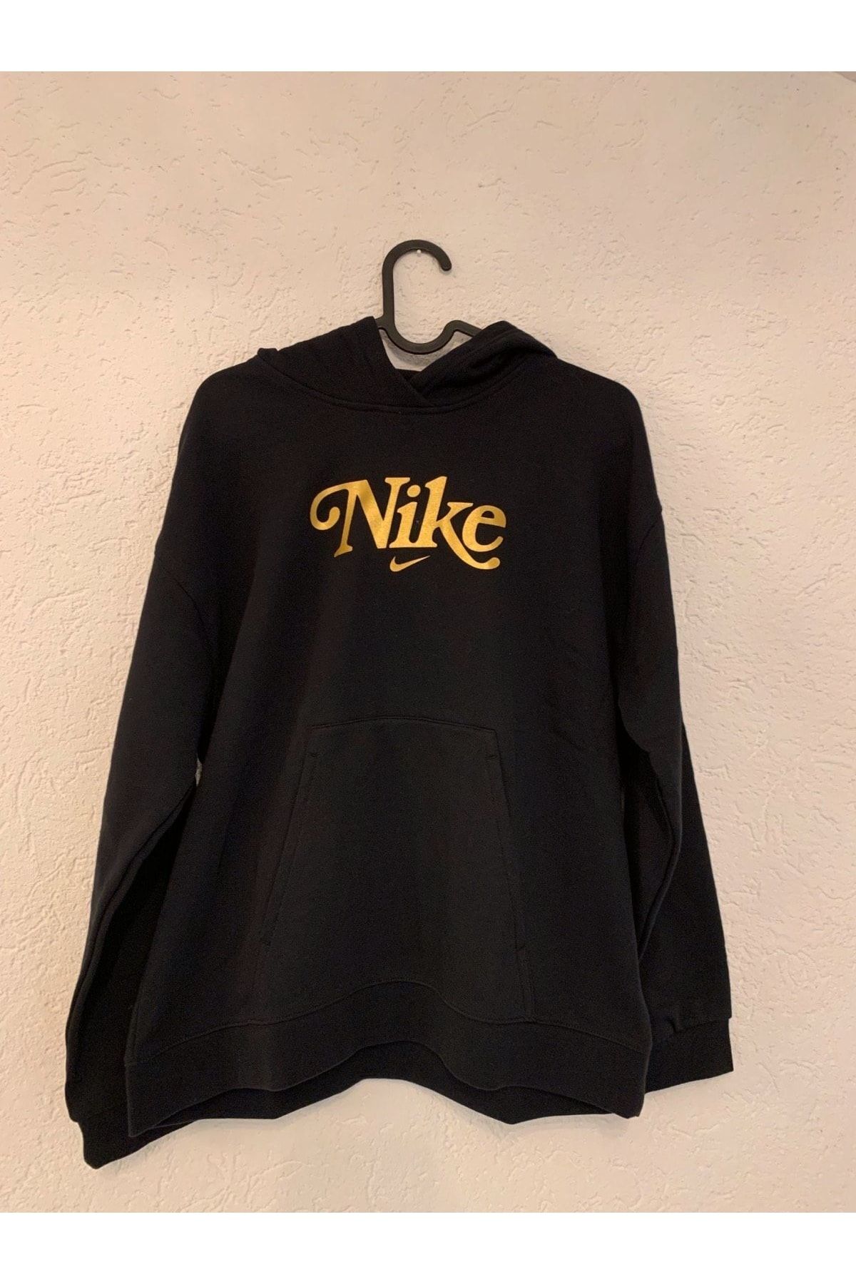 Nike Sportswear Girl s Black Hooded Sweatshirt Dq3405 010 Trendyol