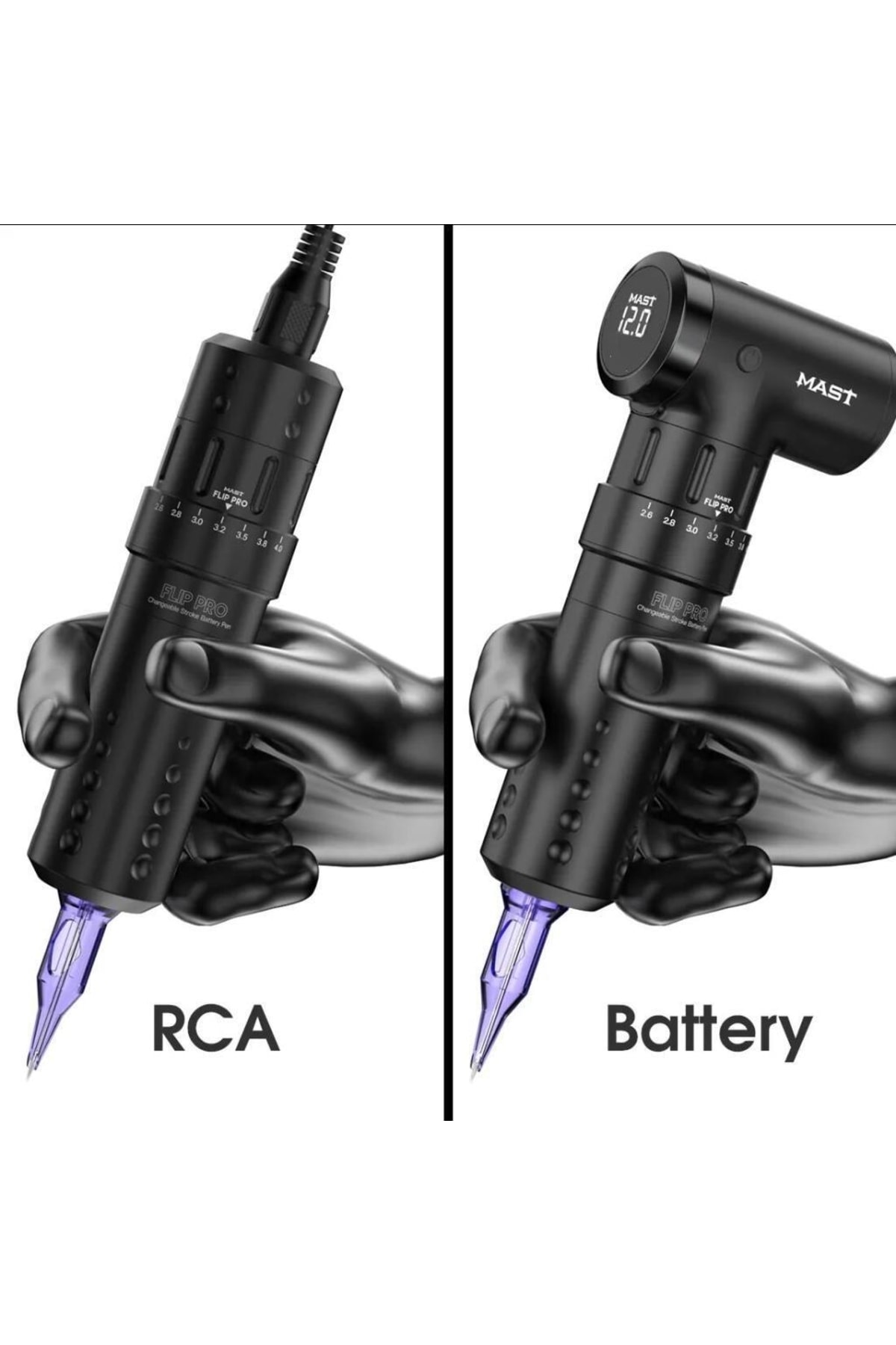 Mm　MAST アートメイク MAST Flip Pro Wireless Tattoo Pen Machine With Changeable 2.6