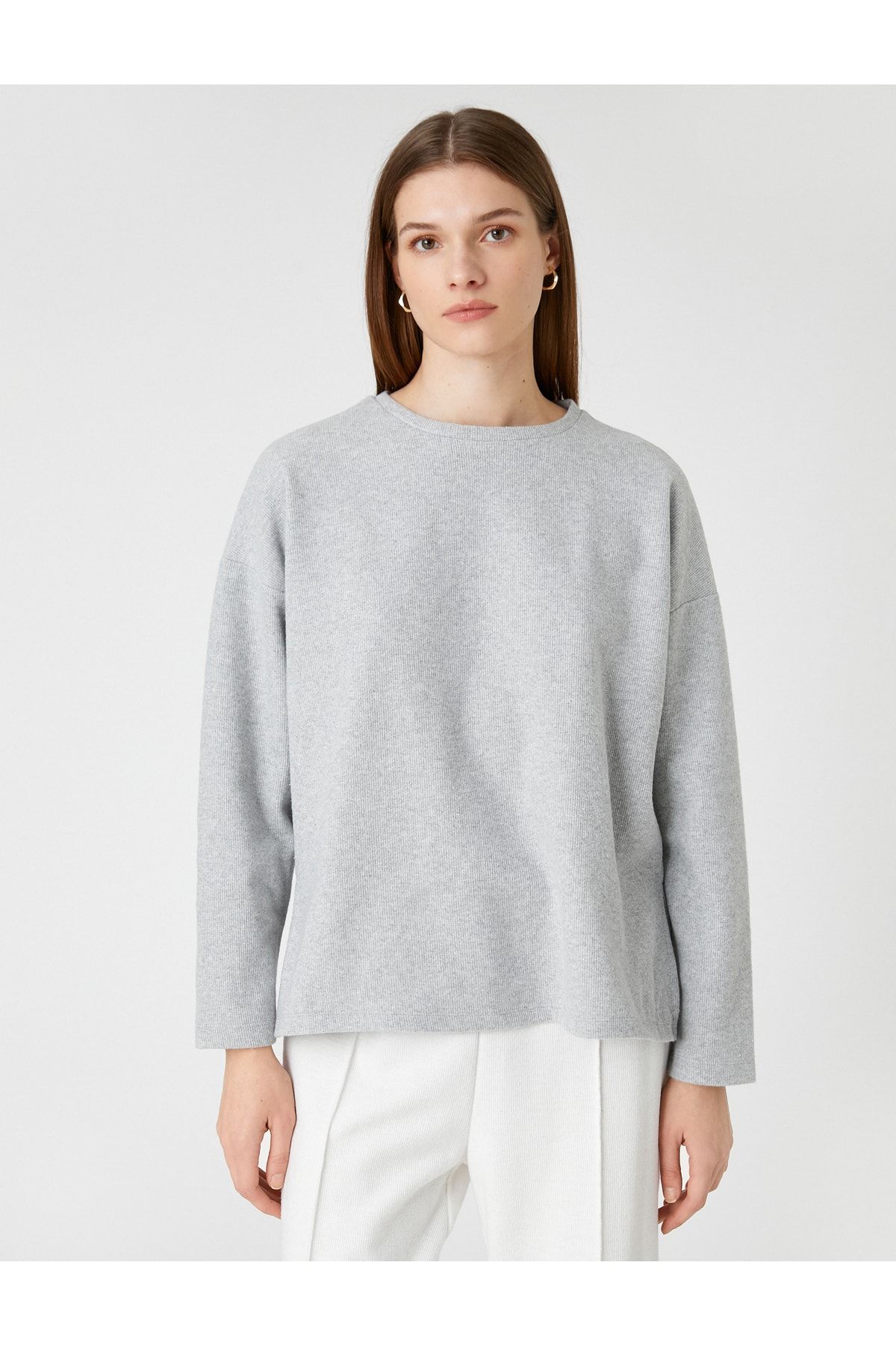 Koton Pullover Grau Regular Fit