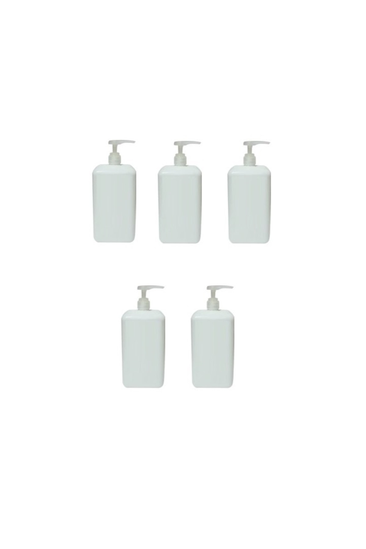 FOUR SEASON 5 Adet 1 Lt Pompalı El Dezenfektanı Sıvı Sabun Kolonya Boş Şişesi Bidonu 1000 ml