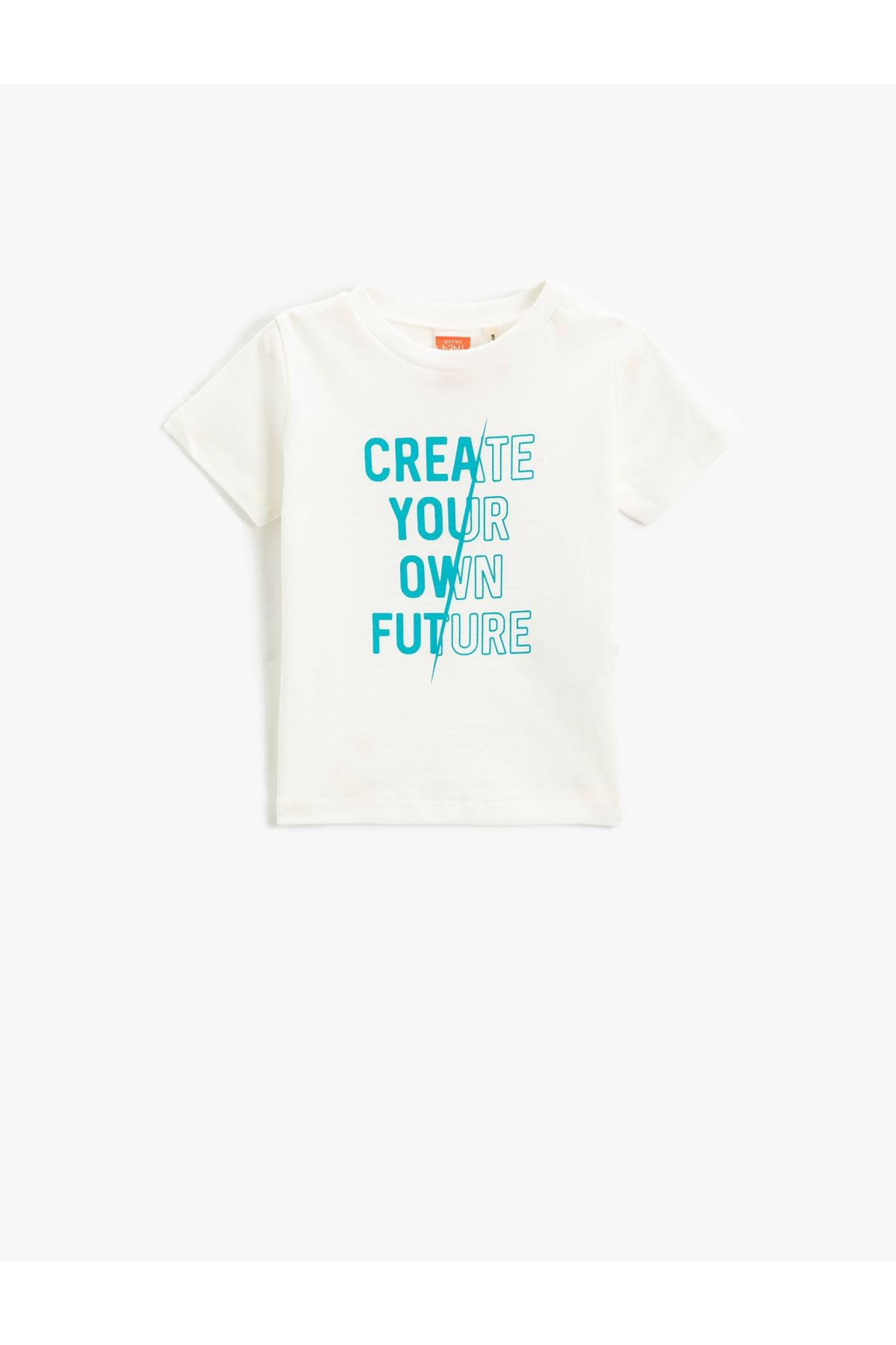 Koton T-Shirt Ecru Regular Fit