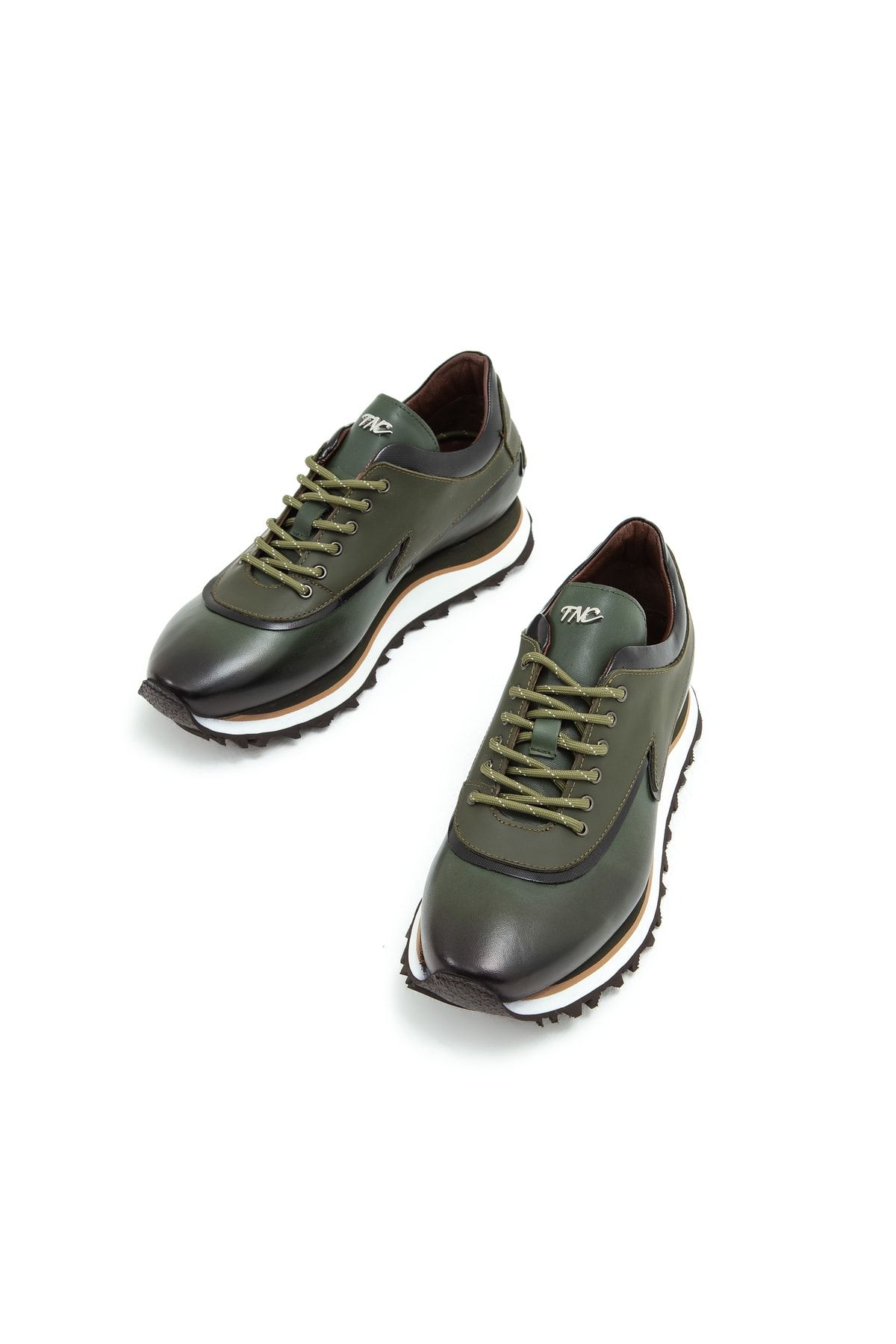 Tamer Tanca Haki - Erkek Derı Sneakers &amp; Spor Ayakkabı 383 5268 Erk Ayk Sk22/23 ZN9361