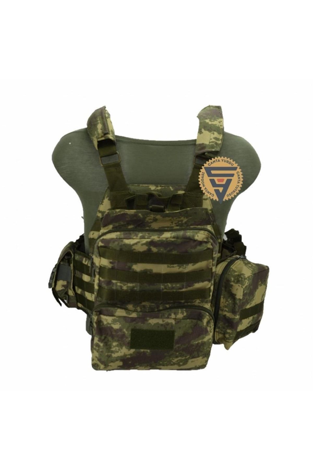Multifonksiyonel Cordura Askeri Taktik Yelek Haki Kamuflaj