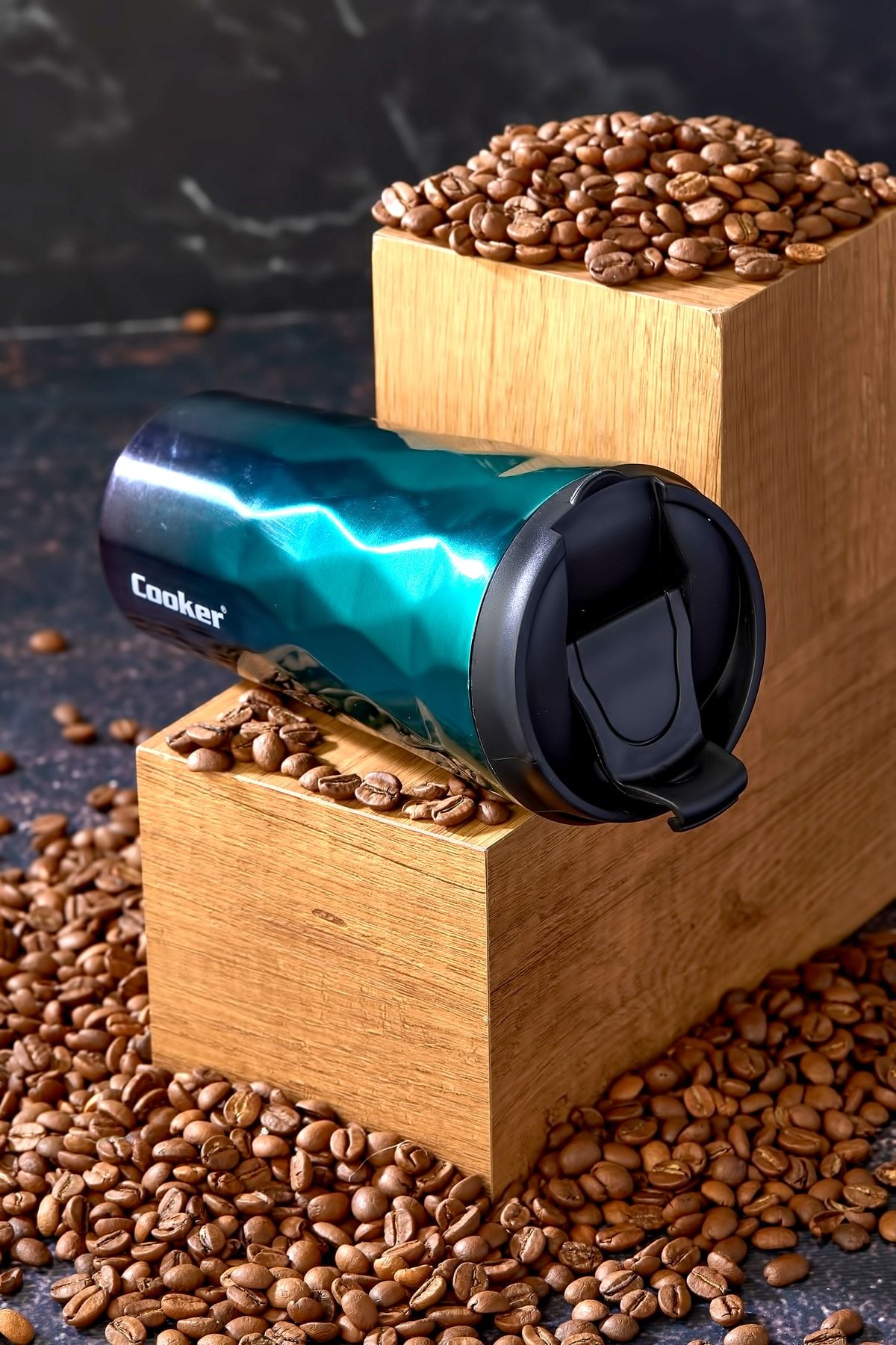 فلاسک سبز استیل جدید 0.35 میل از ضد زنگ 350 Thermos Tea Picnic Camp Café Hotel Cooker
