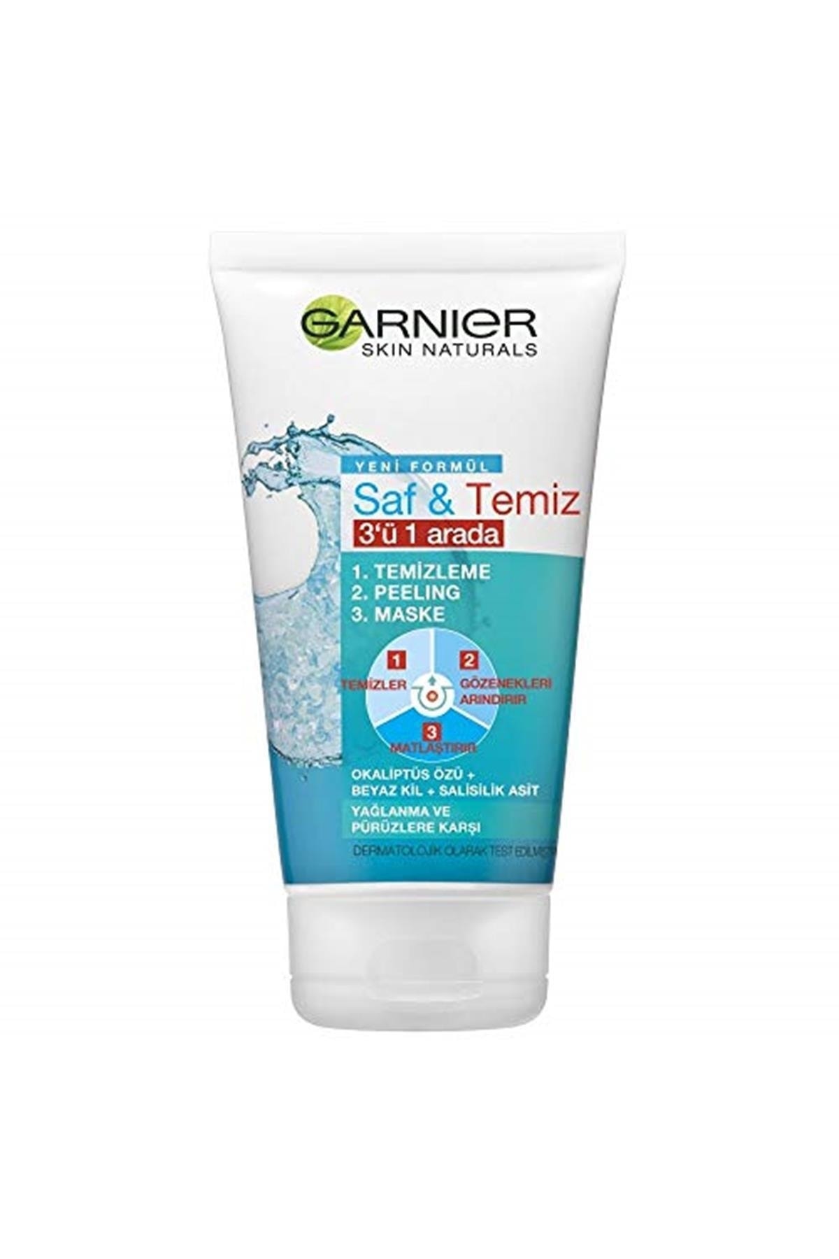 Garnier Skin Naturals Saf & Temiz 3ü 1 Arada 150ml 1 Paket (1 X 150 Ml)