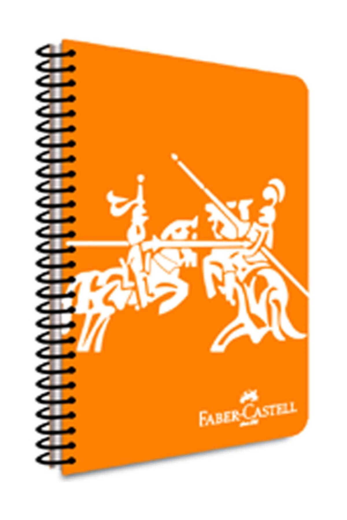 Faber Castell Canlı Renkler1 Turuncu Spiralli A4 60 Gr. Plastik Kapak 80 Yp. Kareli