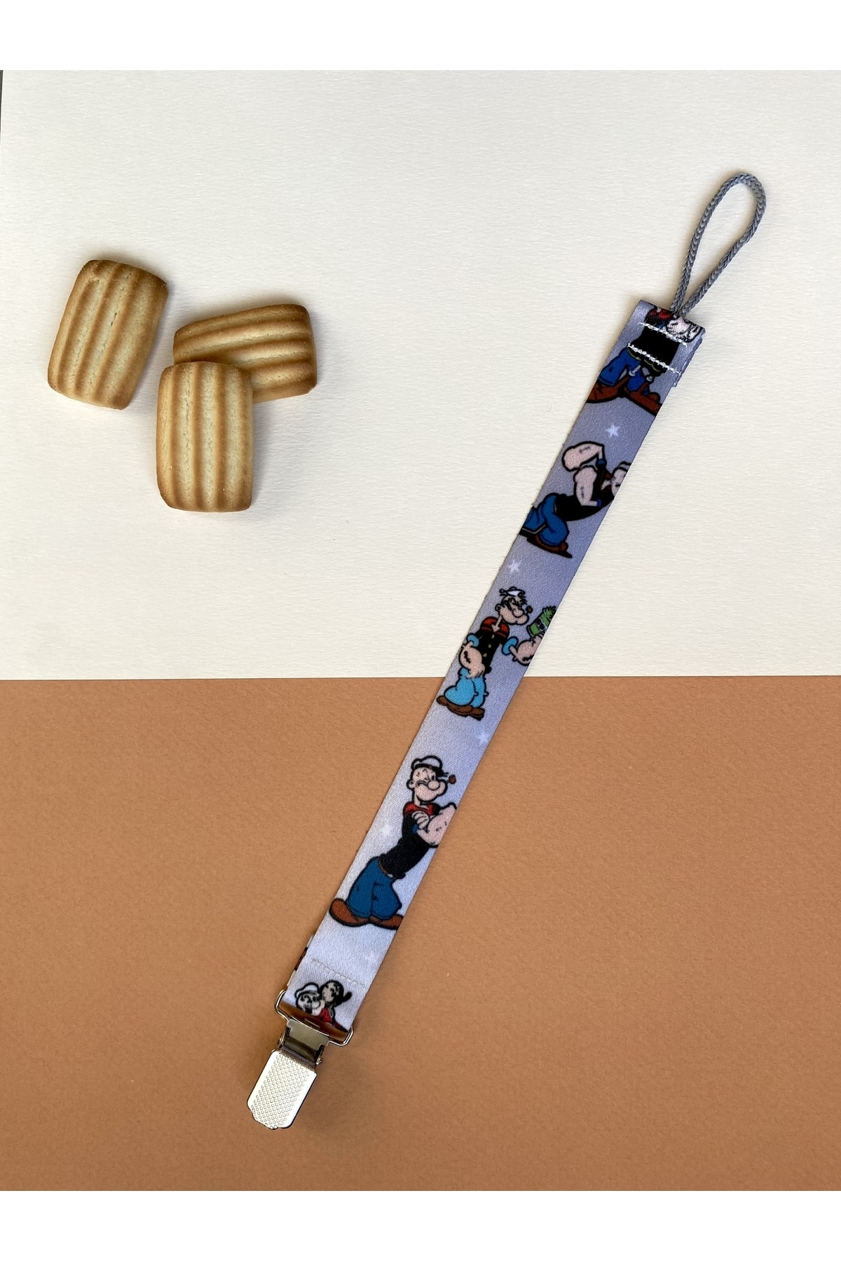 KARAMİLA Karakterli Bebek Emzik Askısı - Emzik Zinciri fotoğrafı 2 (önizleme)