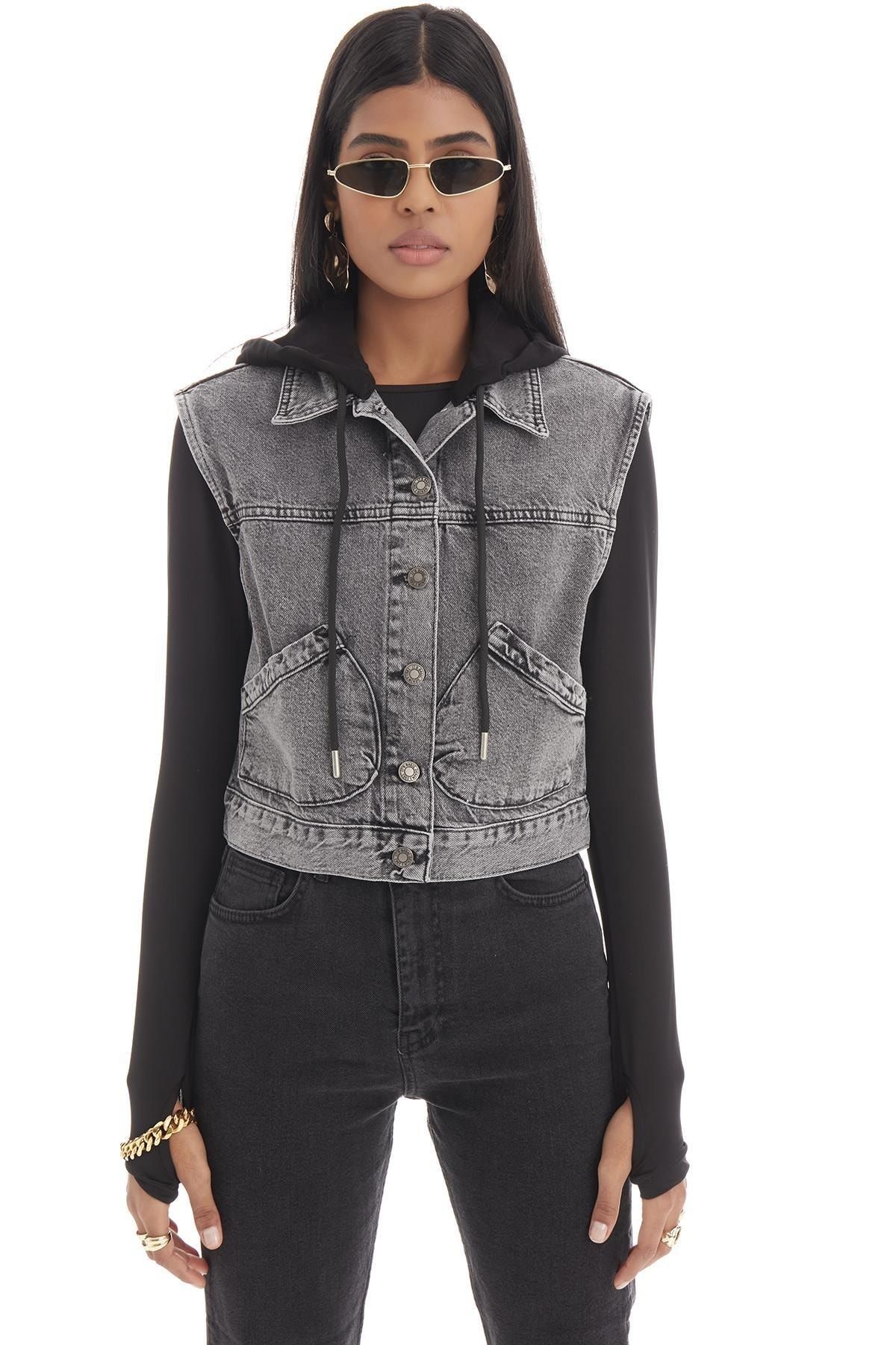 Dark denim outlet vest womens