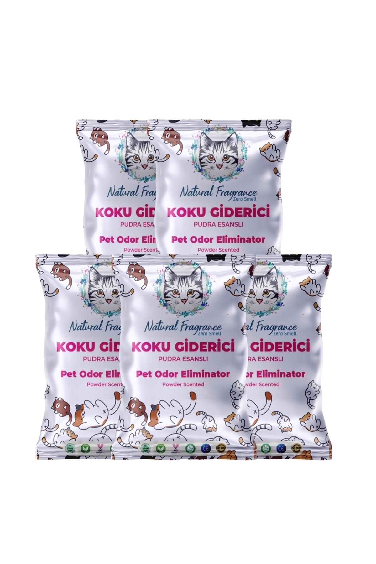 Pet-Technic 5'li Pet Technic Kum Koku Giderici – Pudra Esanslı