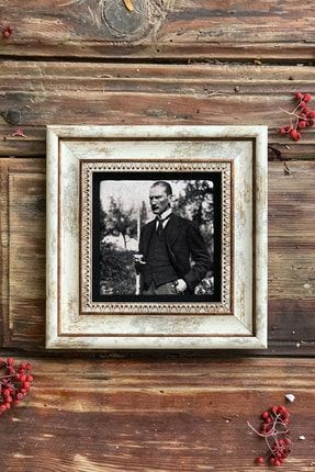 Çerçeveli Taş Duvar Dekoru Atatürk Fotoğrafı CDD1-40-906