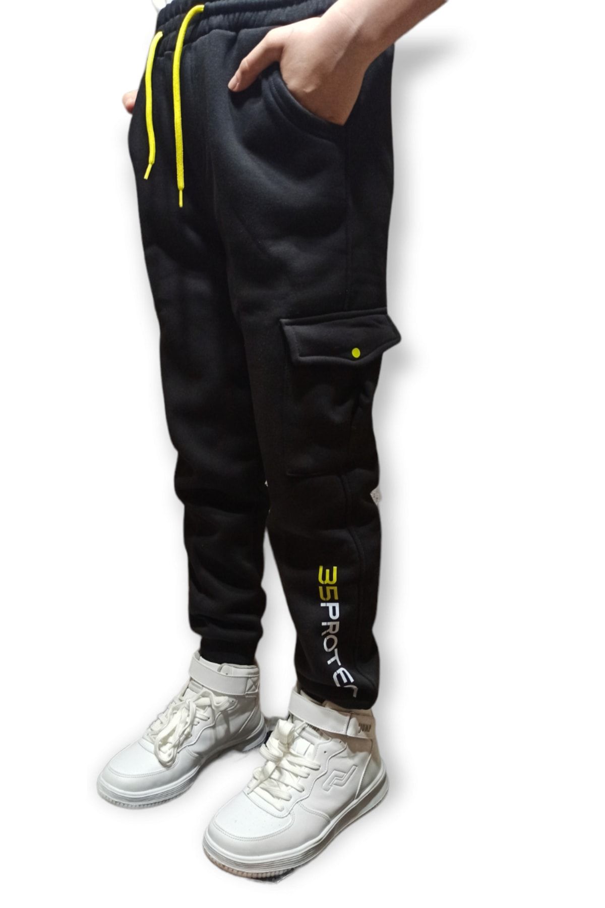 AKL Children s Commando Pocket 3 Thread Thick Winter Sweatpants 4