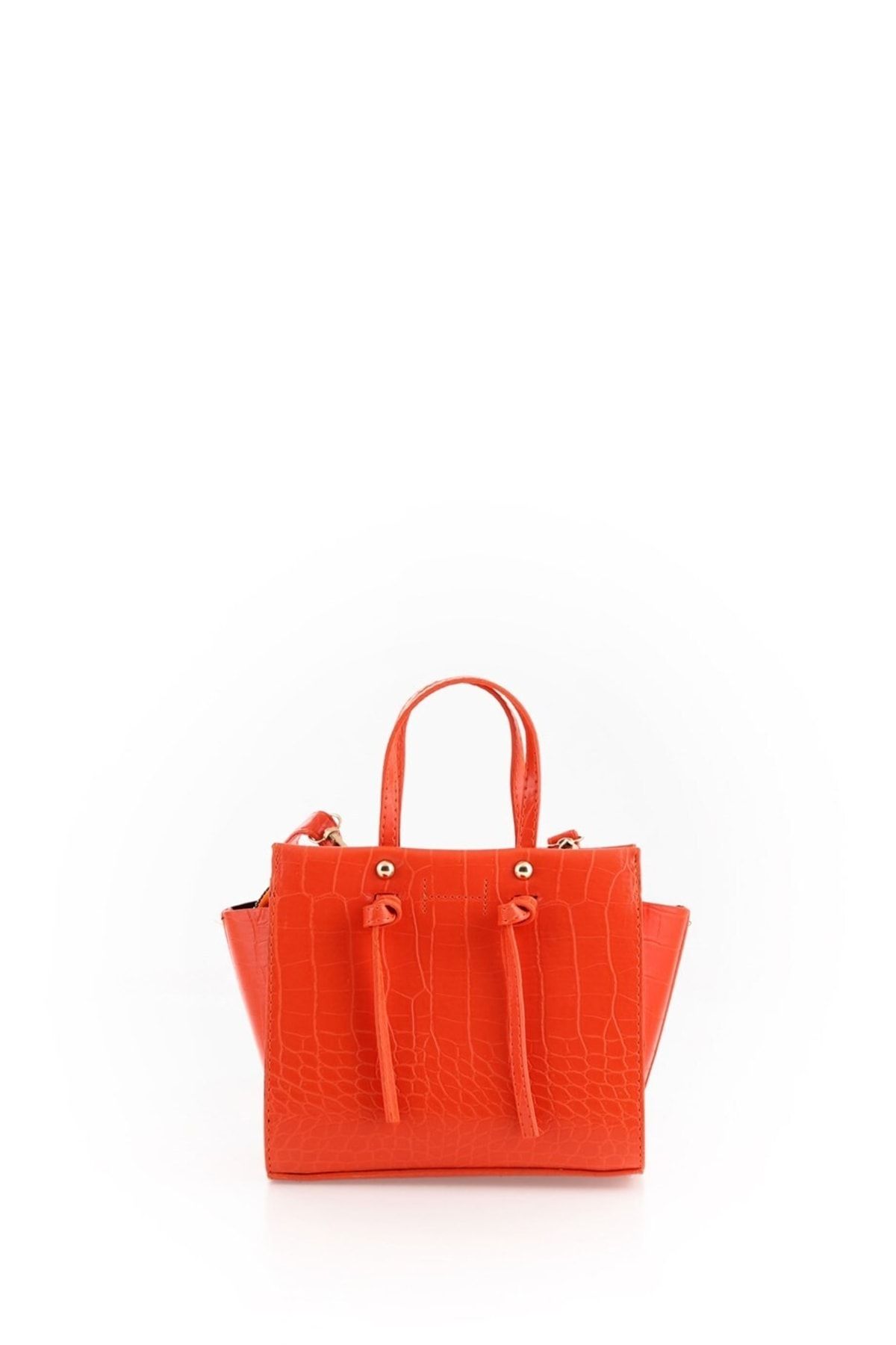 BELLA NOTTE Evening Bag Orange Faux leather Trendyol