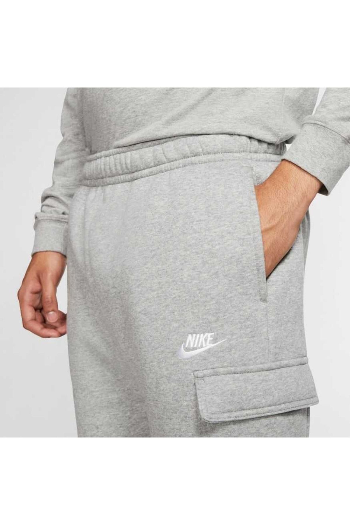 Nike Sportswear Club Fleece Pamuklu Gri Erkek Eşofman Altı NV9695