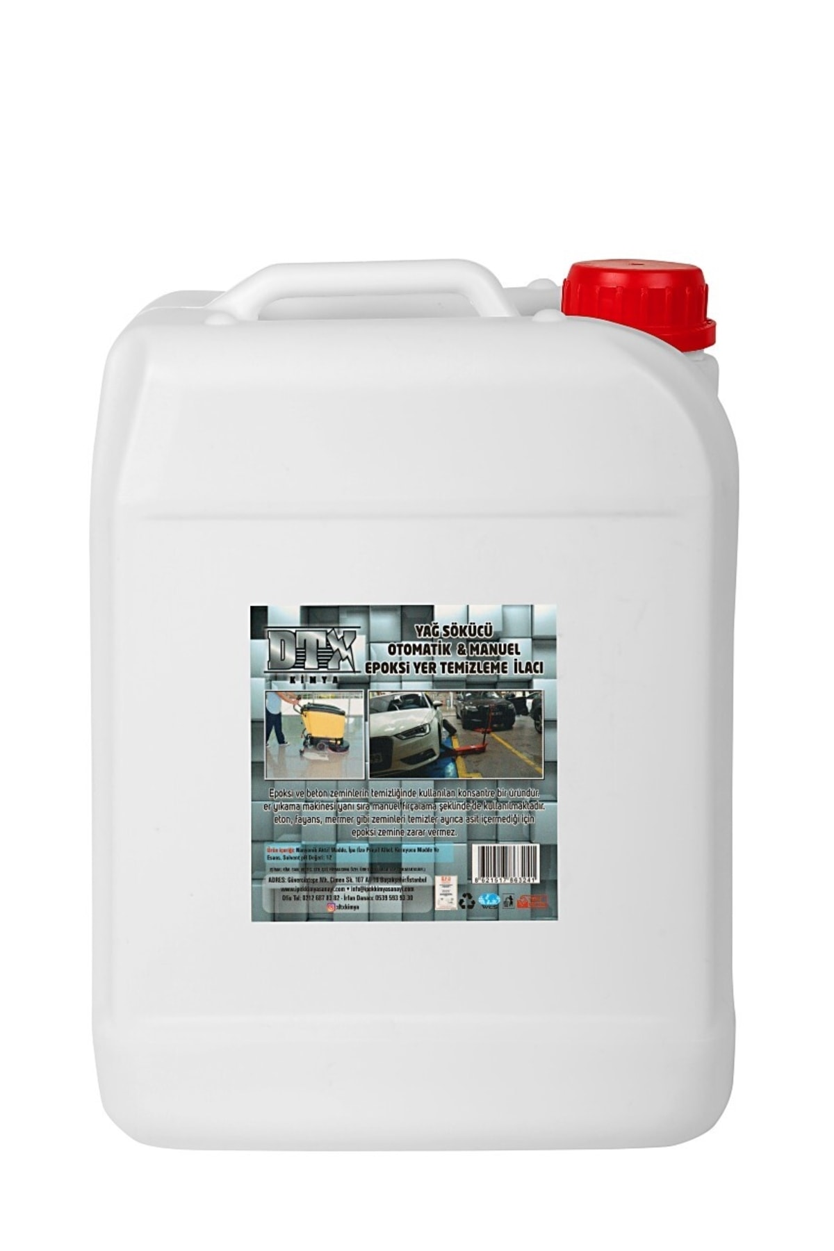 Epoksi Otomatik Ve Manuel Yüzey Temizleme Sıvısı 22/25 Litre