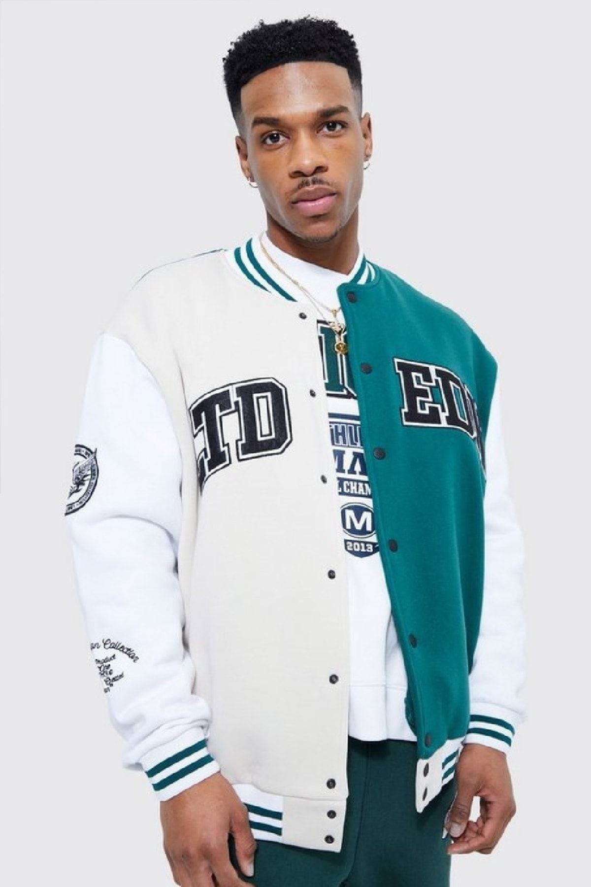 NEWLAKER Unisex Oversize Limited Edition Double Color Bomber