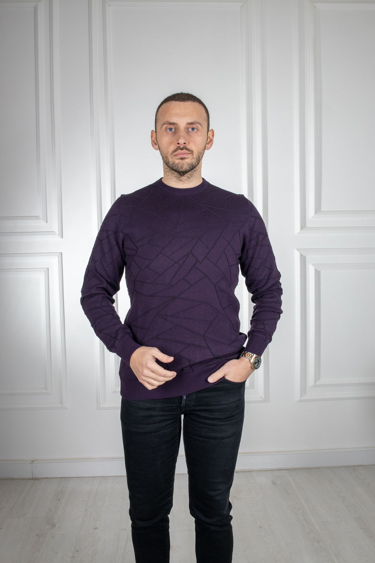 Dark clearance purple sweater