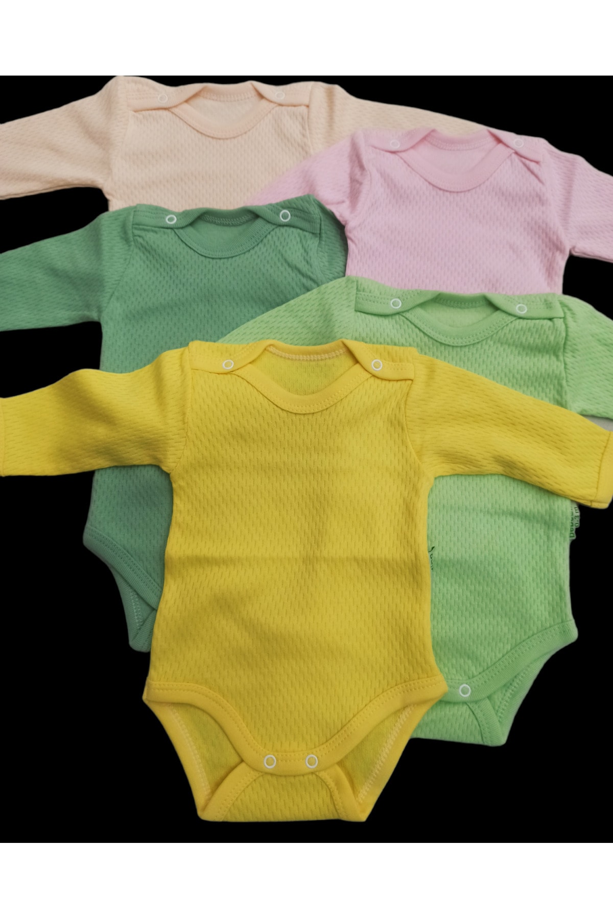 بادی نوزادی پسرانه – دخترانه صورتی özdemirli bebe | 17 اورجینال - تصویر 6