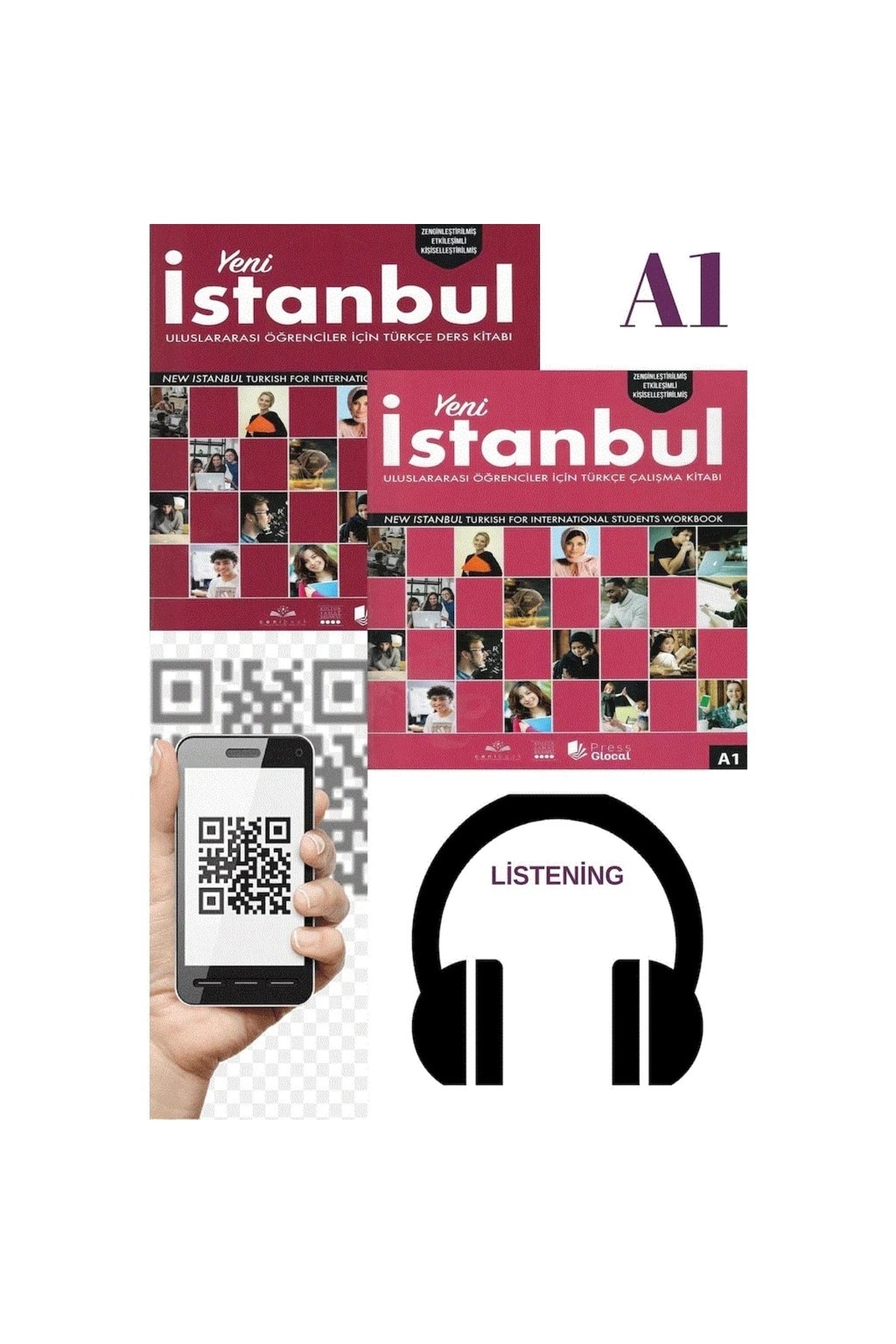 Kitap Yabancılar Için Türkçe Yeni Istanbul A1 Qr Kod Etkileşimli(cd'siz