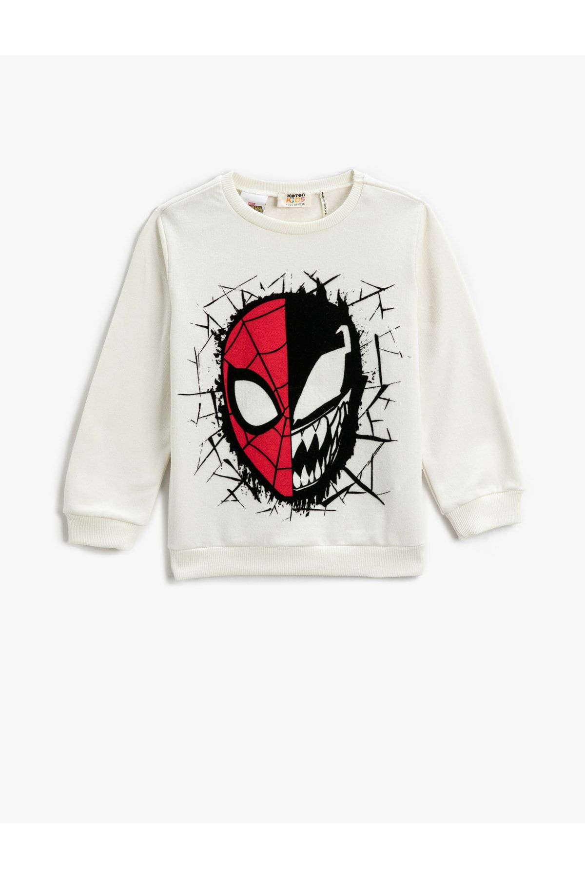 Spiderman Print Crew-Neck Sweatshirt