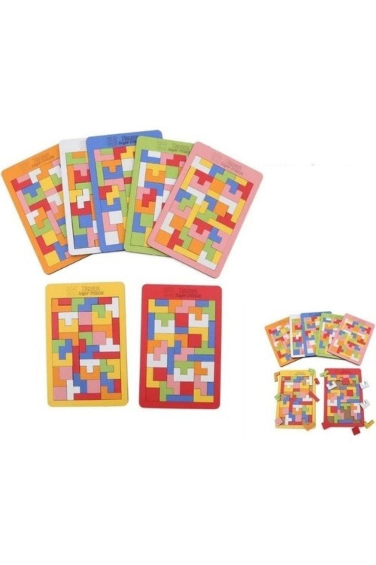 AVMmarketim-Wooden Puzzle Tetris Game Educational Wooden Game Puzzle Game 7