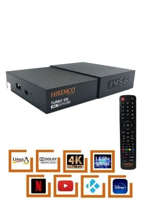S10 Turbo 4k Uydu Alıcısı Dolby Digital Netflix Youtube-1 Yıl Free Tv HRS10