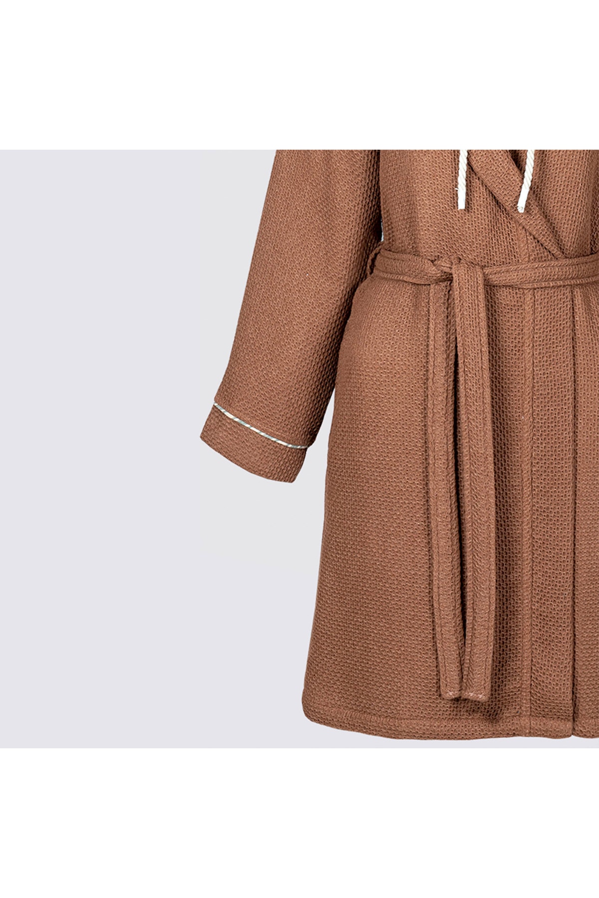 حوله زنانه قهوه ای اکوکاتنEcocotton | STK-56347 اورجینال - تصویر 4