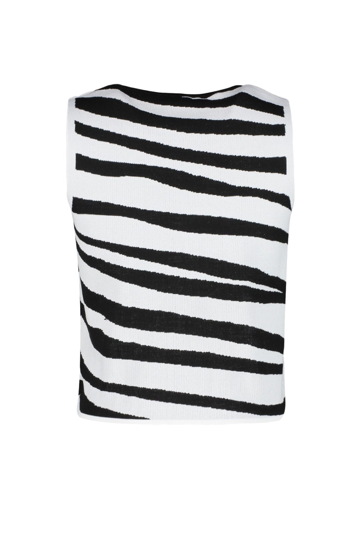 Trendyol Collection-Ecru Crop Knitwear Blouse TWOSS22BZ0787 8