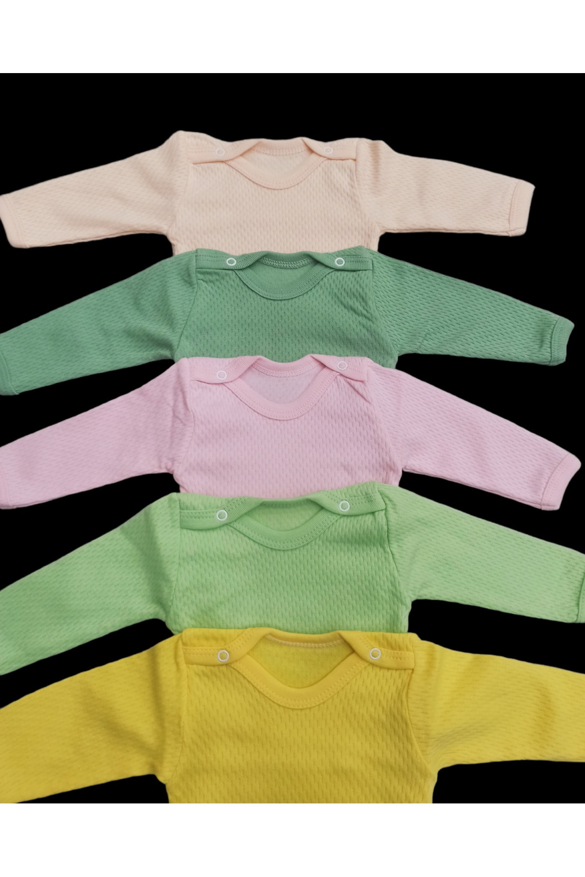 بادی نوزادی پسرانه – دخترانه صورتی özdemirli bebe | 17 اورجینال - تصویر 3